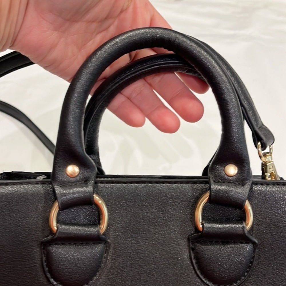 Fashion crossbody bag gold studs quilted - Picture 5 of 11